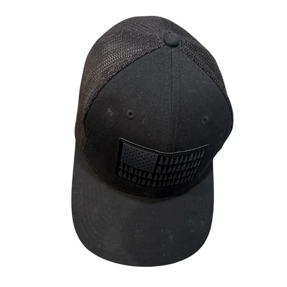 Columbia Black Mesh Tree Flag Hat baseball cap 250th USA America Minimalist - Picture 8 of 10